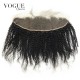 Afro Kinky Curly 4b 4c 13x4 Lace Frontal Closure With Baby Hair,Natural Color